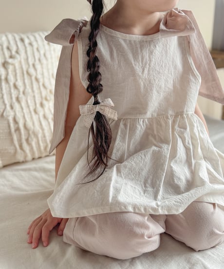 即納 bebe nine Roen ribbon blouse