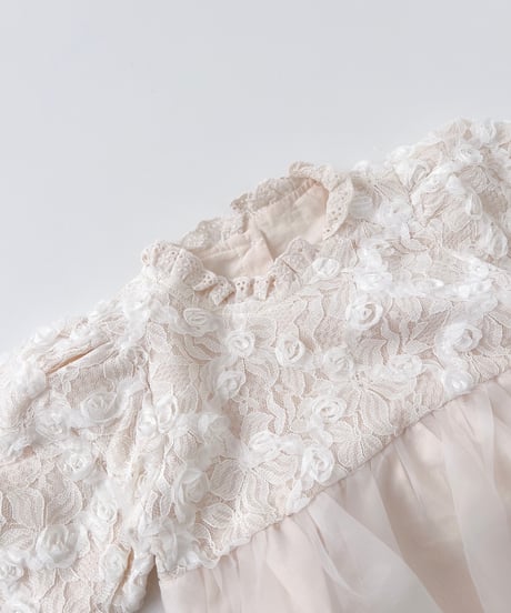即納lace rose rompers