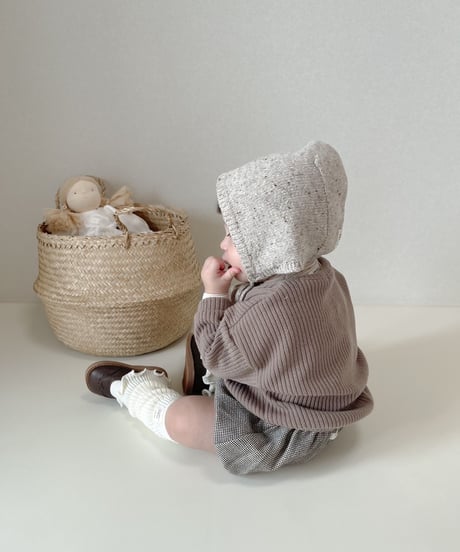 即納Popcorn nit bonnet