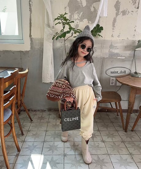 即納Slane lane U neck tops