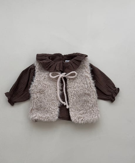 即納 mimi market Nougat Blanc blouse