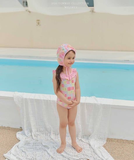 予約 melikey Garden frill swimming suit