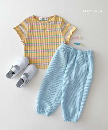一部即納 daily bebe Heart punching tee
