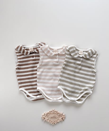 即納 bebeholic Flush stripe suit