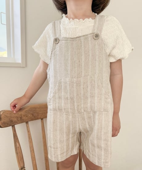 即納 nunubiel Linen suspender pants