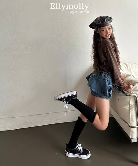 即納 EllyMolly Frilly High Socks