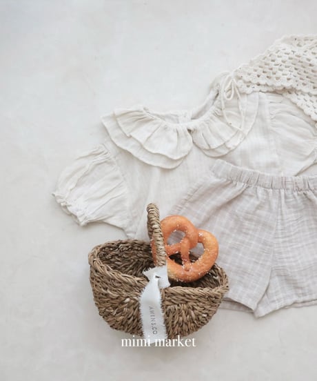 即納mimi market check short pants