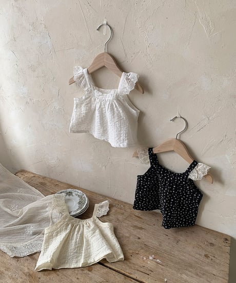 即納 bebeholic Leaf blouse
