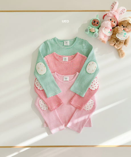 即納 UEO Flower Stripe T-Shirt