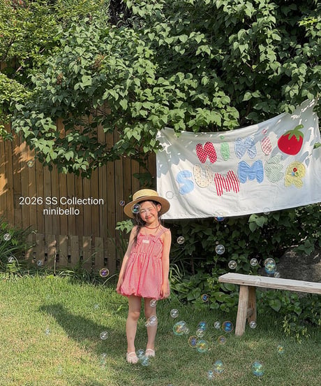 予約ninibello Picnic overall dress