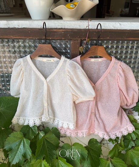 予約 OREN ChaCha Linen Cardigan