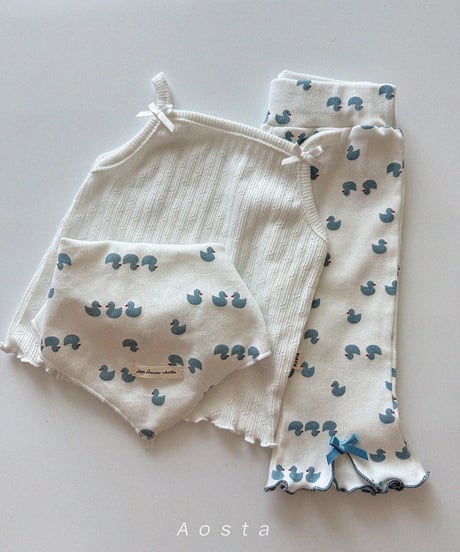 即納aosta Lip ribbon pants
