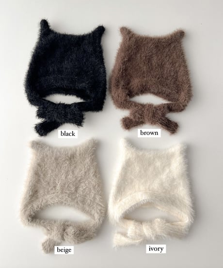 即納nekoneko knit bonnet
