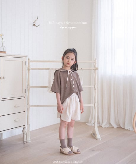 即納anggo Sailor collar T-shirt