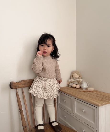 即納 petit flower frill skirt