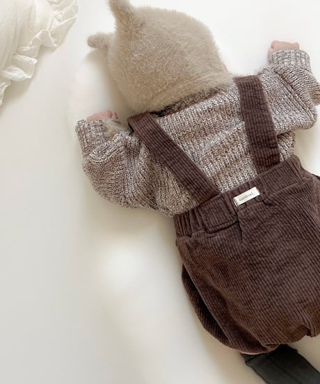 即納 melange  knit set up