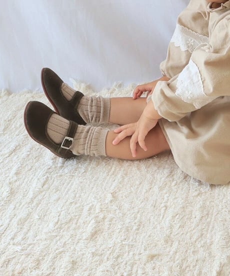 即納fake suede flat shoes