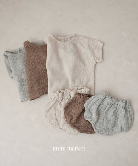 即納mimi market Ring Blue Blouse