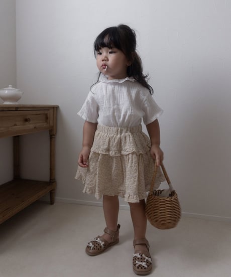 予約mimi market Line frill skirt