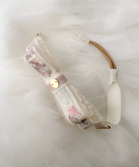 即納veil ribbon hair band