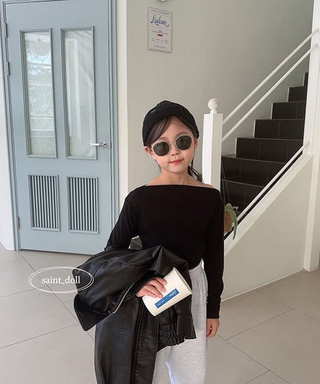 即納Boat neck tops