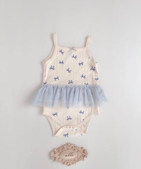 即納 camisole tulle rompers