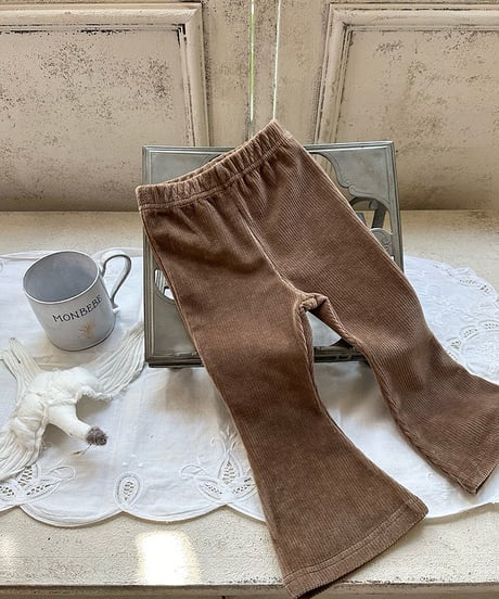 即納monbebe Golden boots cut pants