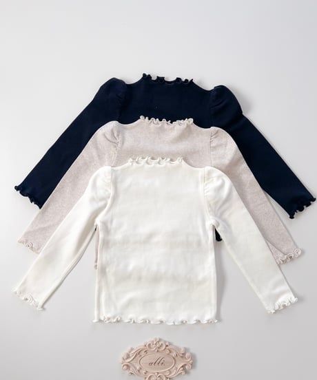 即納puff sleeve mellow tops