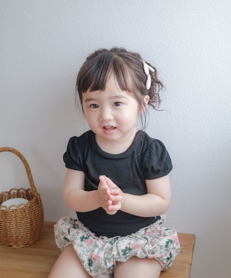 即納  rib ribbon puff tee