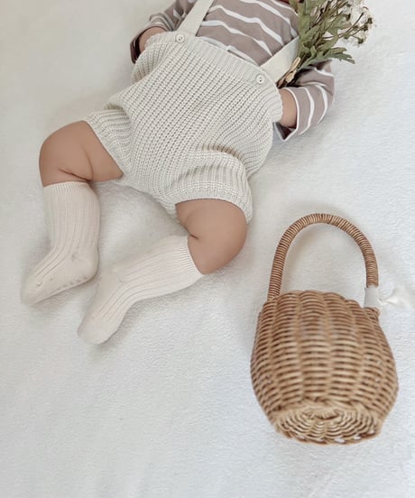 即納aosta Knit Overalls