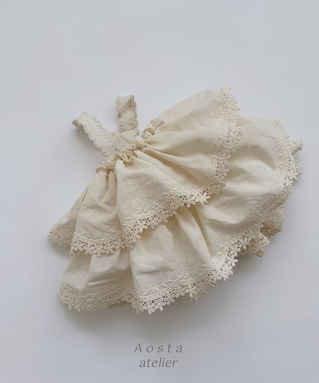 即納 aosta Lace Tiered Blouse