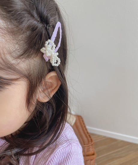 即納Perl ribbon hairpin set