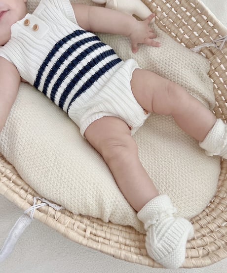 即納Cotton lib knit suit