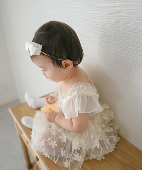 即納Blossom Fairy Tulle Romper Dress