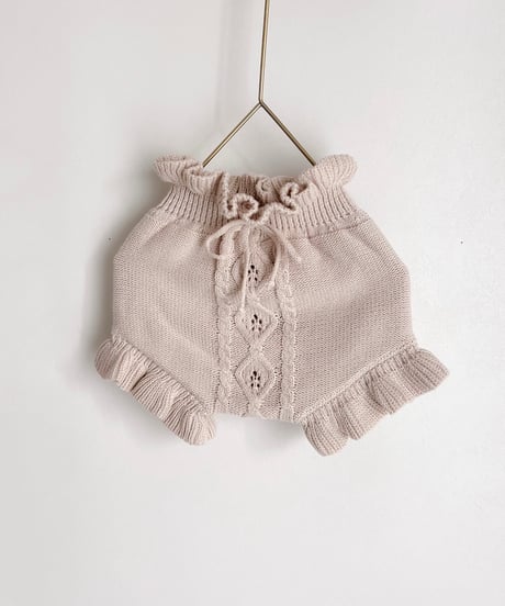 即納  cable knit bloomer