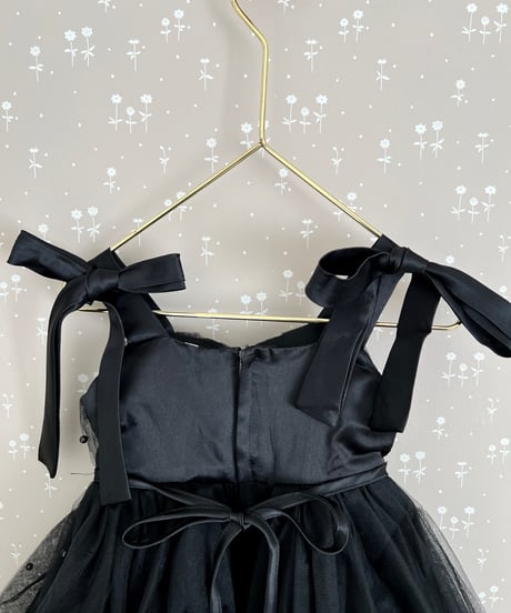 即納black ribbon dress