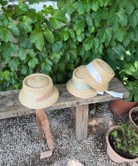 予約 OREN Chouette Ribbon Straw Hat