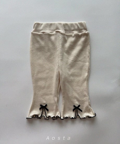 即納aosta Lip ribbon pants