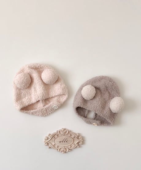 即納brashed  bear  bonnet