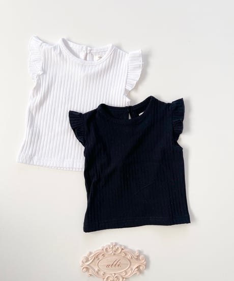 即納bebe nine And Summer frill tee