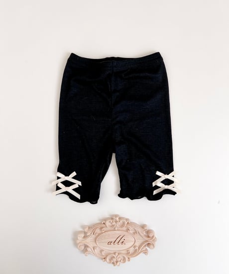 即納ribbon half leggings