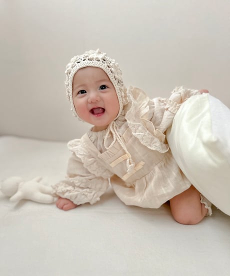 即納frill lace salopette