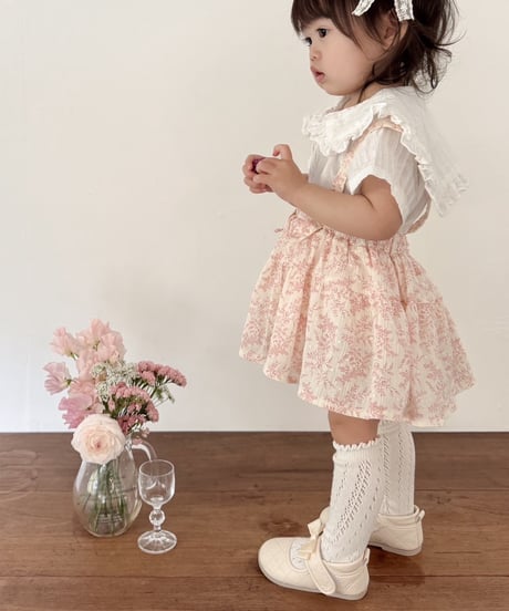 即納 luna flower suspender skirt