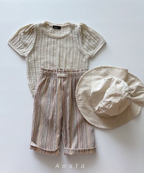 即納aosta cool linen pants