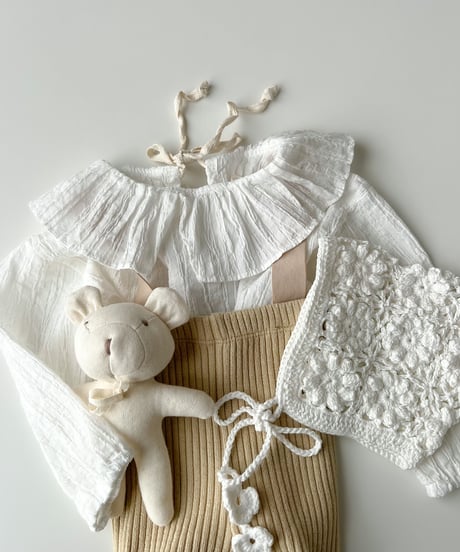 即納monbebe  handmade Knit bonnet