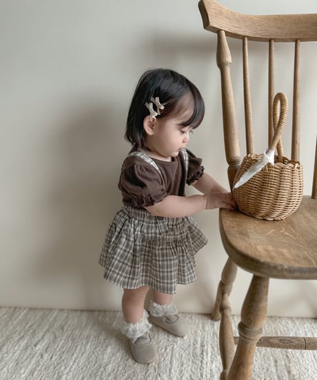即納 check skirt bloomer