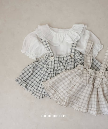 即納mimi market Duel collar blouse