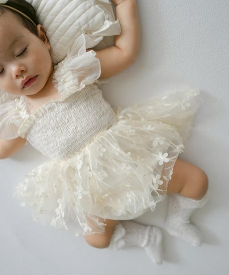 即納Blossom Fairy Tulle Romper Dress