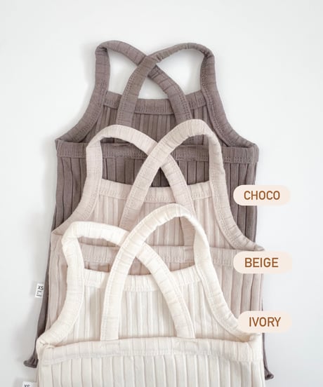 即納back cross camisole set up