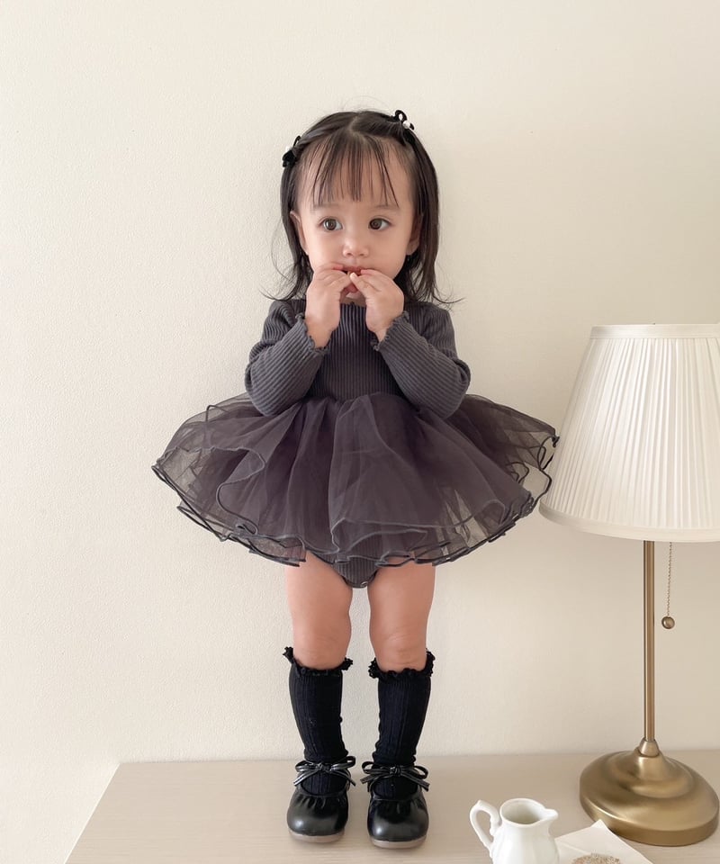 即納volume tulle rompers | alli.